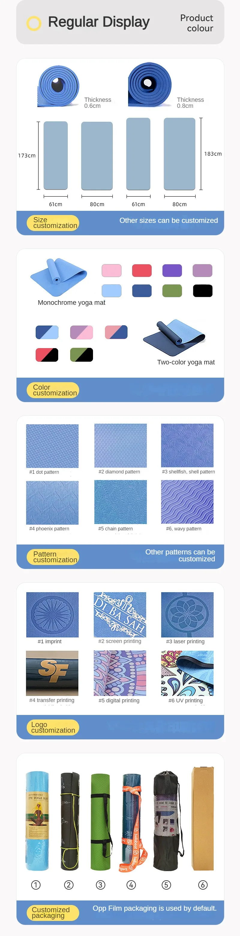 Home Use Foldable Yoga Mat Soundproof And Shockproof With Nonslip