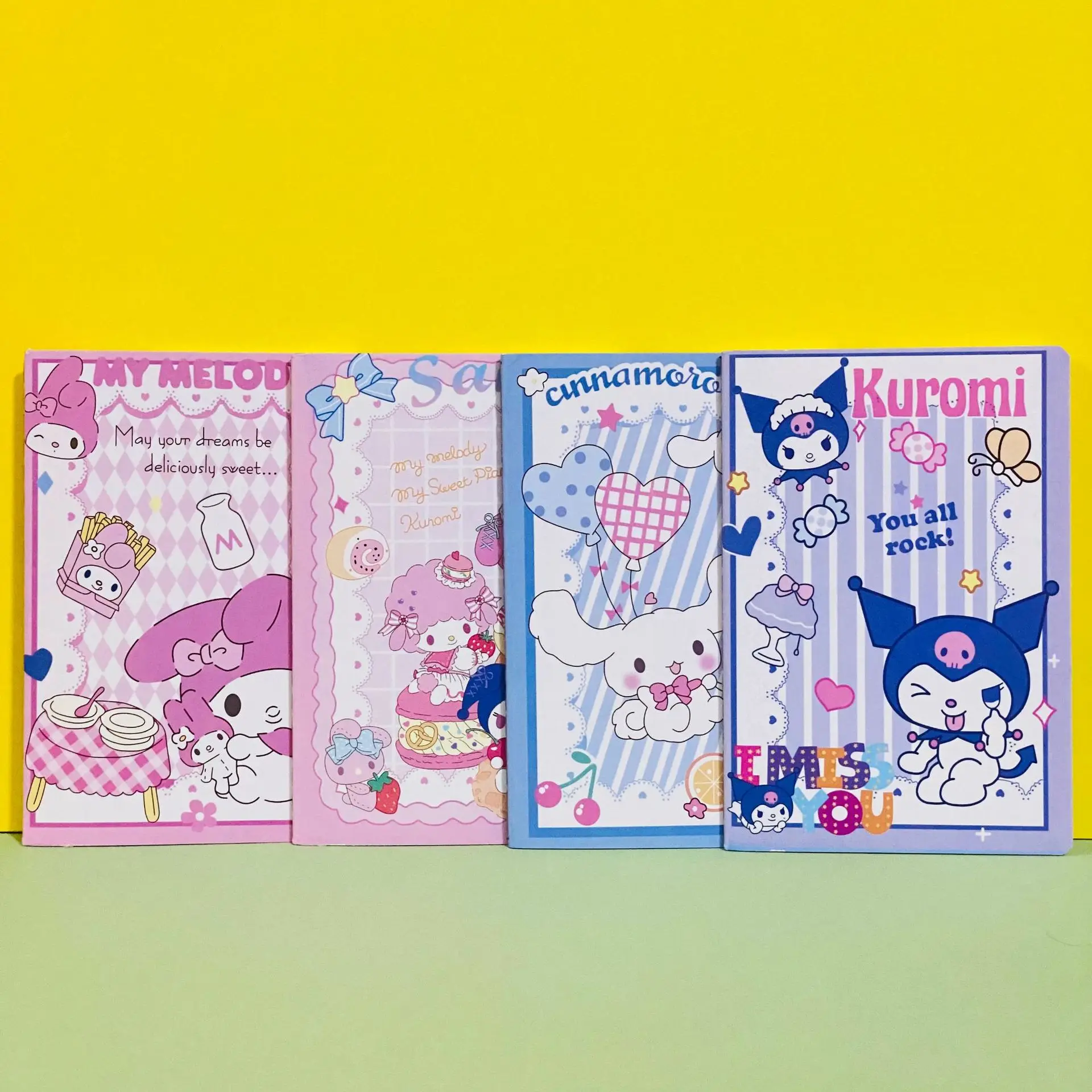 Kuromi Mymelody Cinnamoroll Notebook Kids Creative Cartoon A5 String