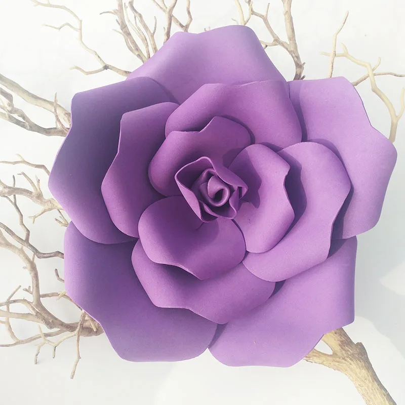 Artificial Big Foam Flowers Head Large Pe Foam Giant Rose Flower Heads