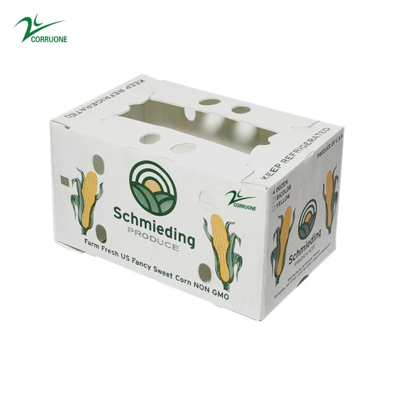 pp sweet corn box/correx plastic box/coreflute packing box and plastic box