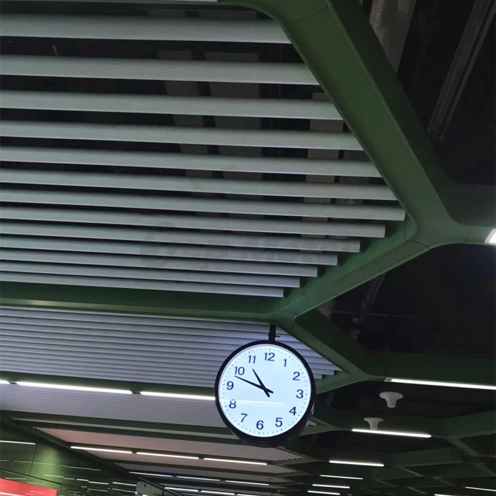 Interior Durable Round Tube Ceiling Panels Design for Airports, Malls, and Exhibition Halls