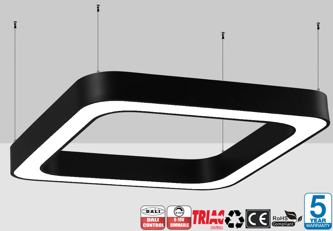 Modern Square Led Chandelier for Living Room Dining Room Kitchen ...