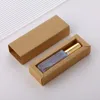 Clear glass spray bottle + double line gold cap + brown box