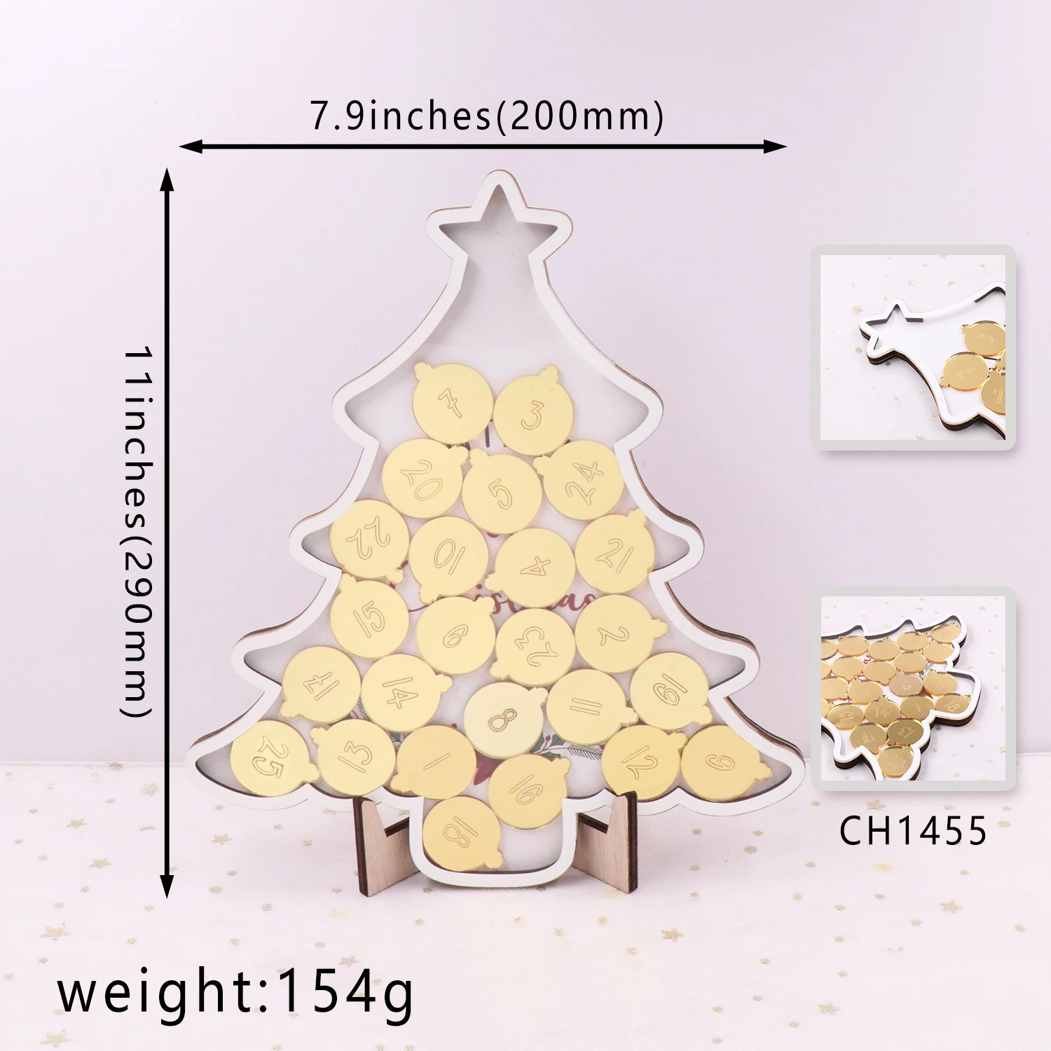 MD131CH1455 1piece-Kids christmas tree Reward Jar, Classroom Reward Jar with tokens(25pcs), chore chart, gifts for kids factory