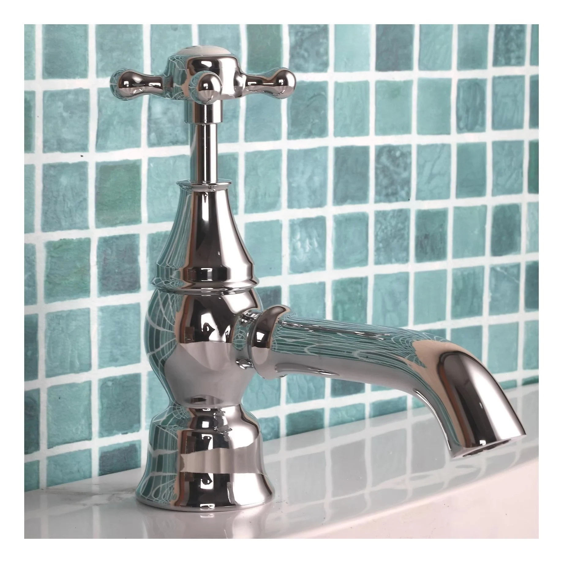 Luxury Brass Basin Pillar Taps - Chrome  factory