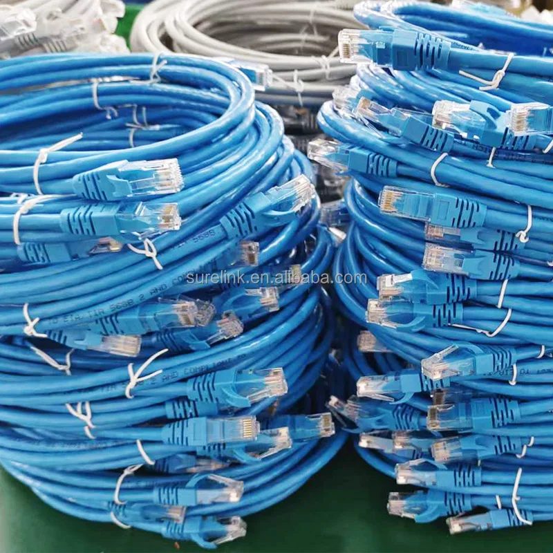 Utp Cat5e Cat6 Cat7 Computer Data Patch Cable 10g Flat Patch