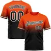 Estilo degradado - Naranja Negro Blanco