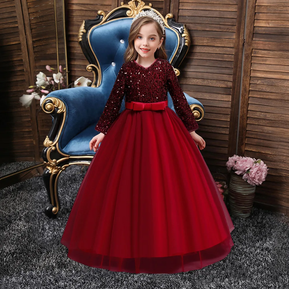 kids party dress Flower Girl Dress Kids Formal Birthday Party Dresses Size 3 4 5 6 7 8 9 10 11 12