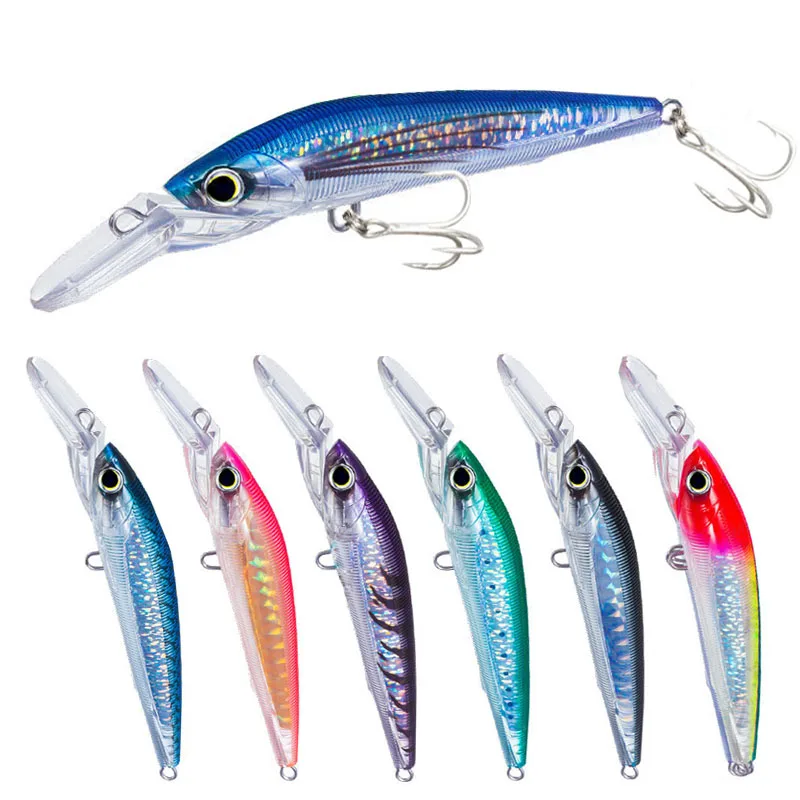 Big Game Deep Diving Fishing Lure 14cm 49g 3D Crystal Prism Minnow Pesca Gt Tuna Trolling Artificial Baits Marlin Fishing Lures Big Game Deep Diving Fishing Lure 14cm 49g 3D Crystal Prism Minnow Pesca Gt Tuna Trolling Artificial Baits Marlin Fishing Lures