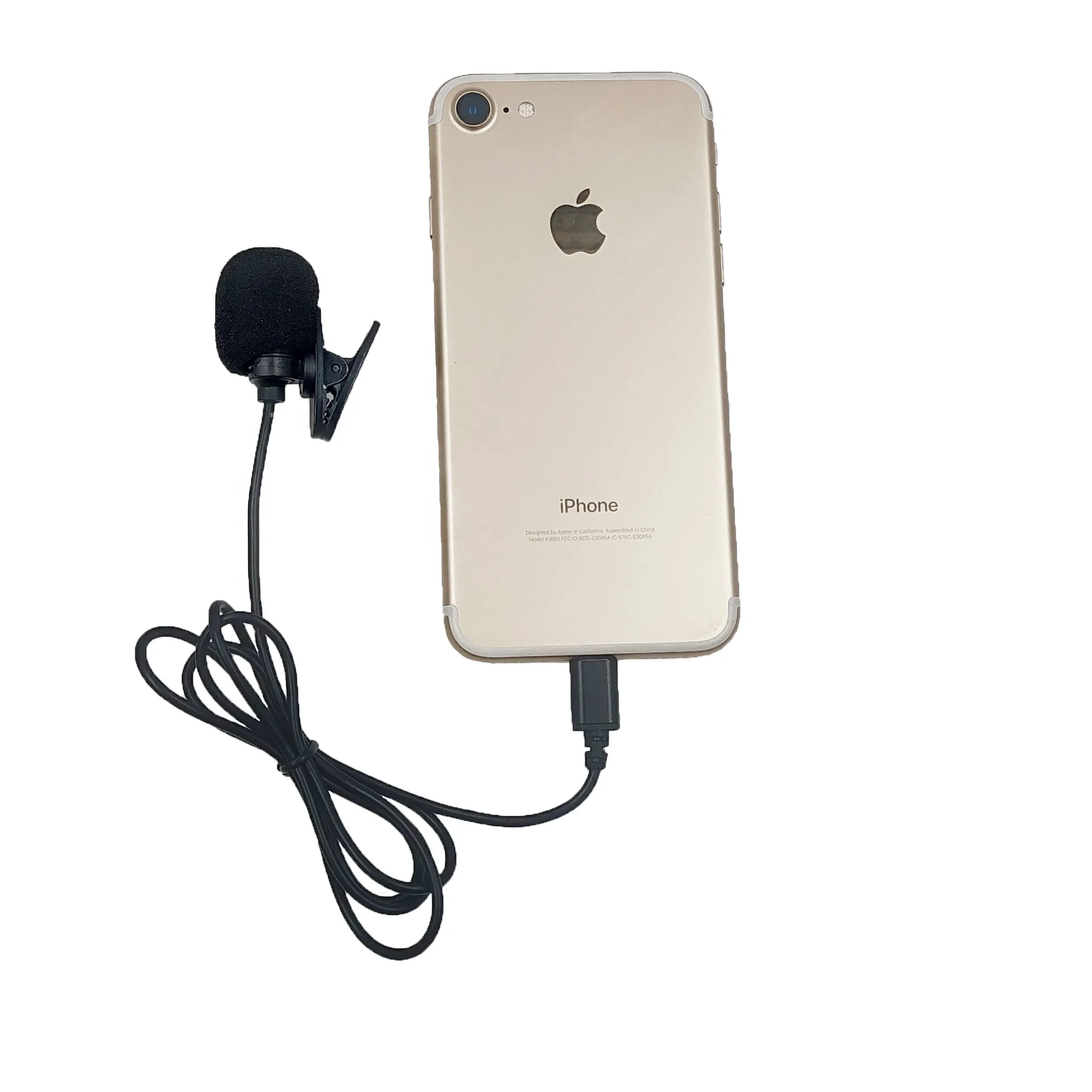 High Quality Clip Microphone Lapel Microphone With Lightning Connector For  Iphone & Ipad - Buy Iphone Microphone,Lapel Collar Microphone,Microphone  For Skype Conference Product on 