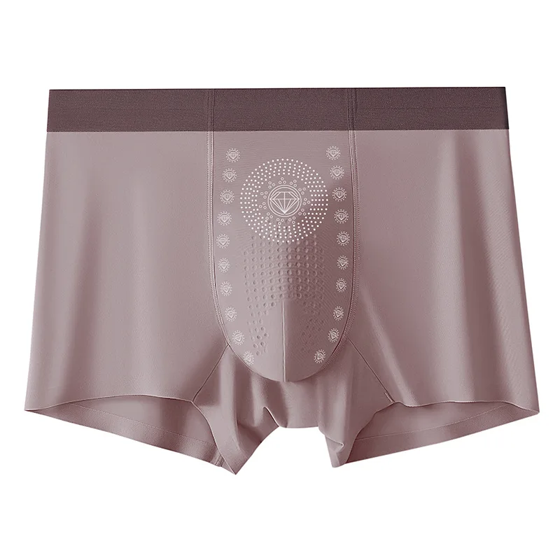 Naadloze Heren Boxershorts Nylon Massage Zakje Ijs Zijde Coole