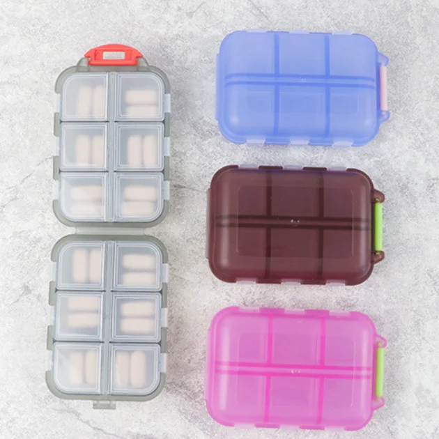 Дорожный органайзер для таблеток влагостойкий Карманный Кошелек портативный держатель лекарств и витаминов