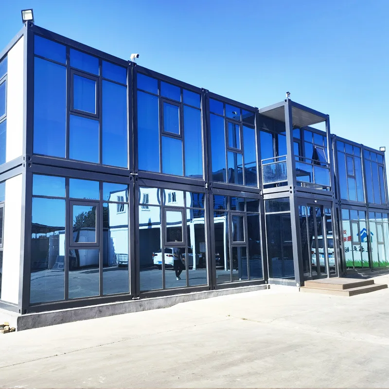 Быстрая установка, стальная конструкция, сборная роскошная вилла, Двухэтажный Сборный Дом, контейнерный дом