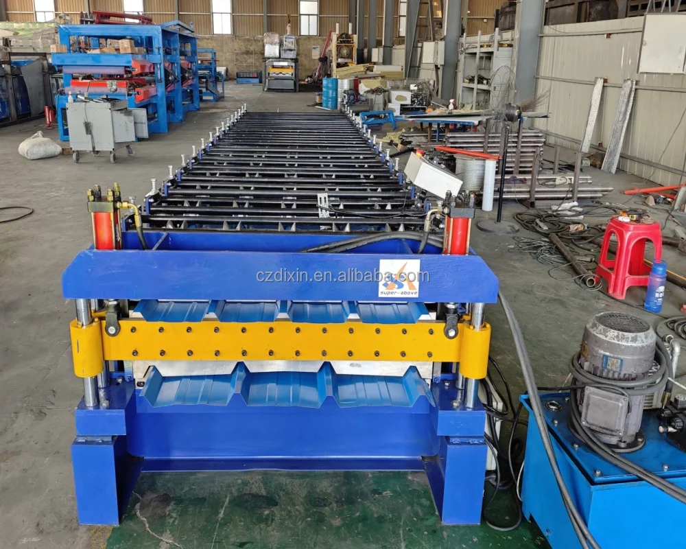 TR4 Double Layer  IBR Roofing Sheet Making Machine Trapezoidal Roofing Panel Roll Forming Machine