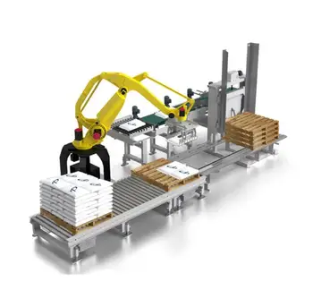 automatic robot palletizer for cartons cases boxes