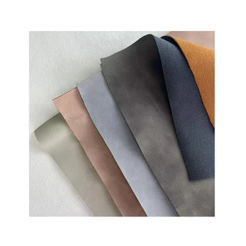 Manufacturer Suede Faux Leather Fabric for DIY Sewing Crafts Waterproof Vegan Synthetic PU Leather, Bags Wallets Handicrafts