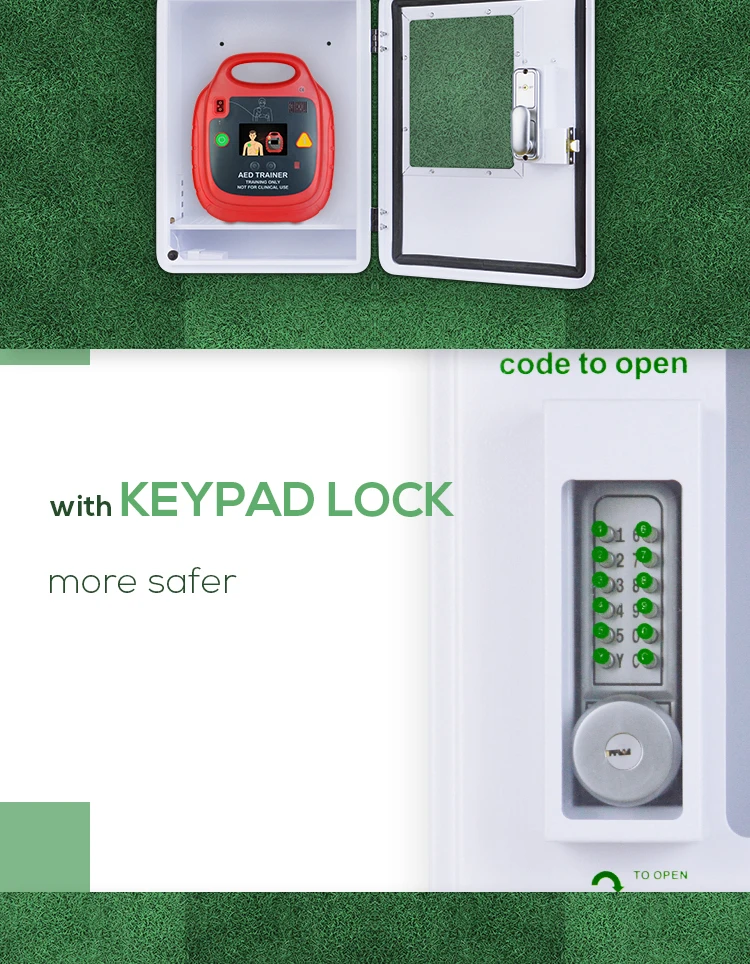WAP-812-M3K WAP-Health metal aed difibrillator cabinet