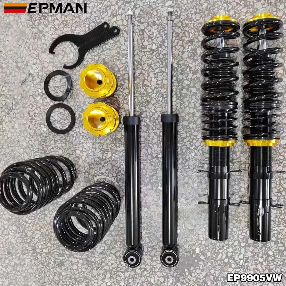 Juego De 4 Amortiguadores De Aluminio Roscados De 115 Mm Para Coches RC 1/10 – Ajustables Y Resistentes Con Tornillos Y Tuercas