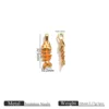Arête de poisson triangulaire orange