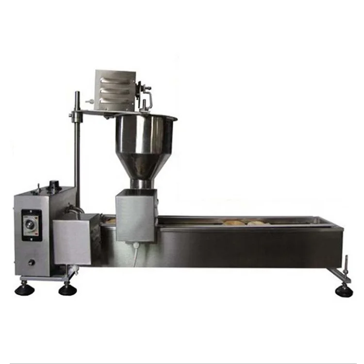 Automatic Industrial Commercial Auto Mini Mochi Maker Frying Vending  Filling Glazing Gonut Making Machine