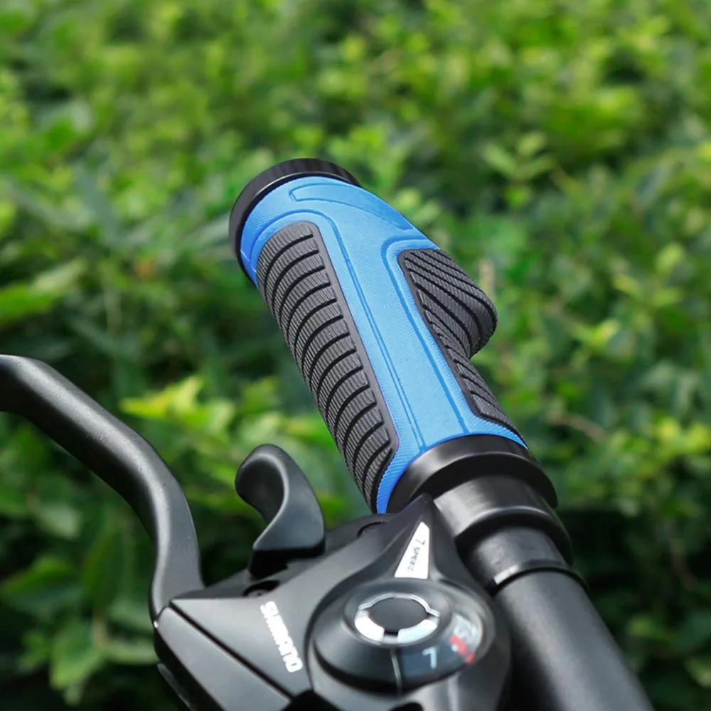 2 paar fietshandgrepen, ergonomisch, antislip, rubberen