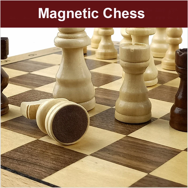 Индивидуальные складные деревянные шахматные наборы, настольная игра с кусками, деревянная шахматная доска EN-71 CPC, деревянная шахматная доска