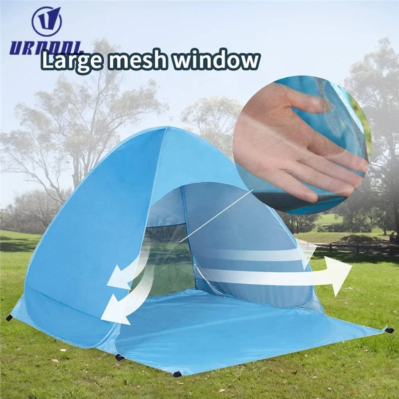 Tente Pare Soleil De Plage Portable Auvent Protection Uv Portative Ombrage Automatique Pour Bebes Plage Sable Camping Peche Buy Portable Plage Soleil Abris Uv Protection Auvent Popup Automatique Ombre Tente Infantile Sable Tente Pour Camping Product