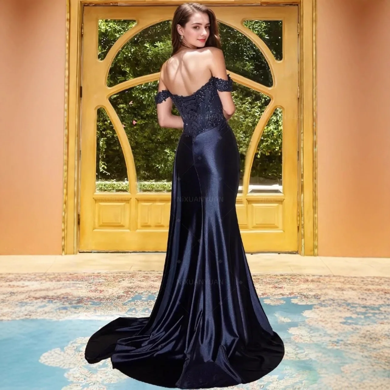 long dress orange Lace A-line Maxi Dress, Short Sleeves Size:54 X-Long Shop Men's Blue Dress With a flattering V DEALMOON_PROMO