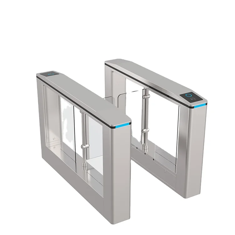 High Security Swing Barrier Gate Wide Pass Lane Turnstile Access Control with 14 Pairs Infrared Sensors