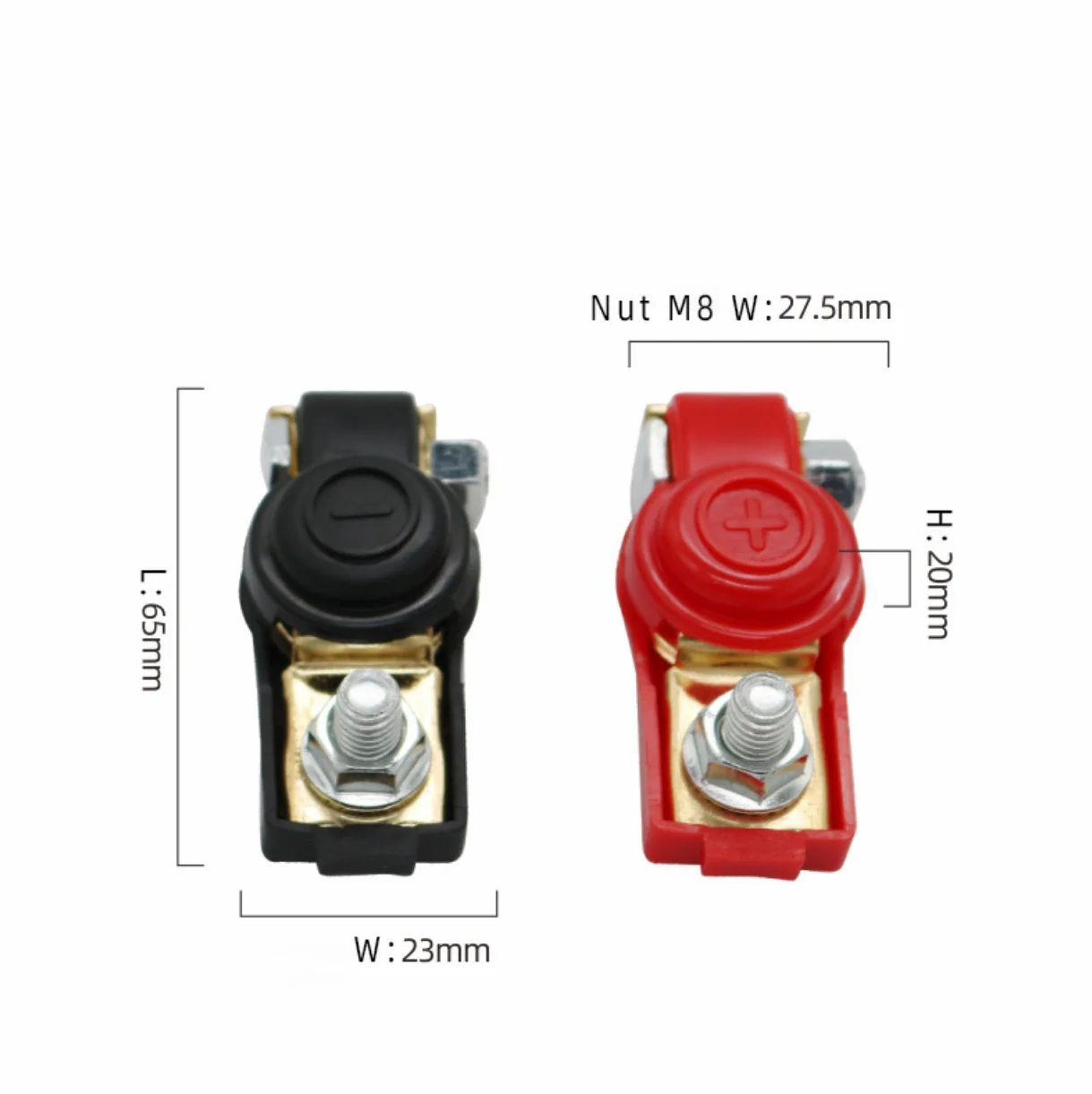 Brass Material Battery Terminal Quick Connector Positive & Negative