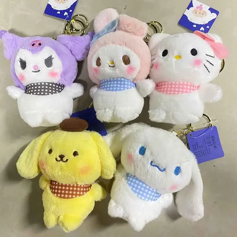 Sanrio Plush Keychain Cute Kuromi Plushie Keychain Stuffed Animals Toys ...