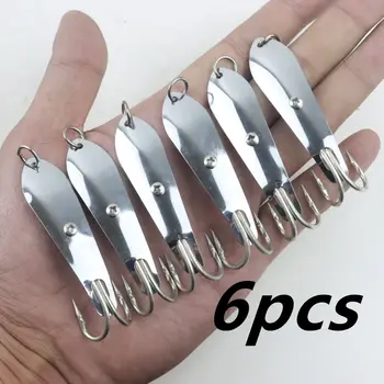 CHEERY Stainless Steel Casting & Trolling Fishing Spoon Lure for Carp & Bass-Ice & Float Fishing – Metal Jig – view 5