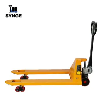 3t Heavy Duty Manual Lift Forklift Truck Hand Pallet Jack Hydraulic Trolley for Restaurant Industries