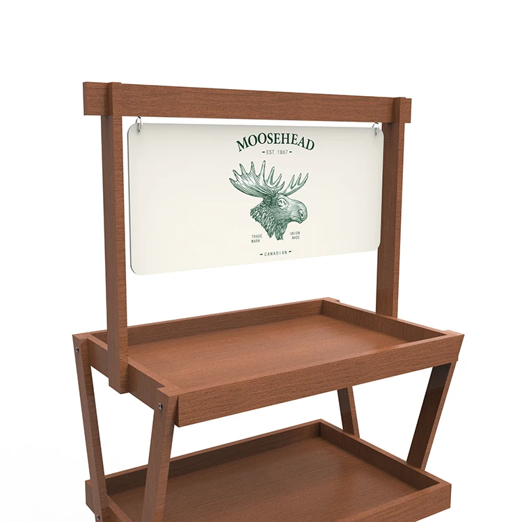 Подгонянная Х-образная деревянная витрина для виски полки