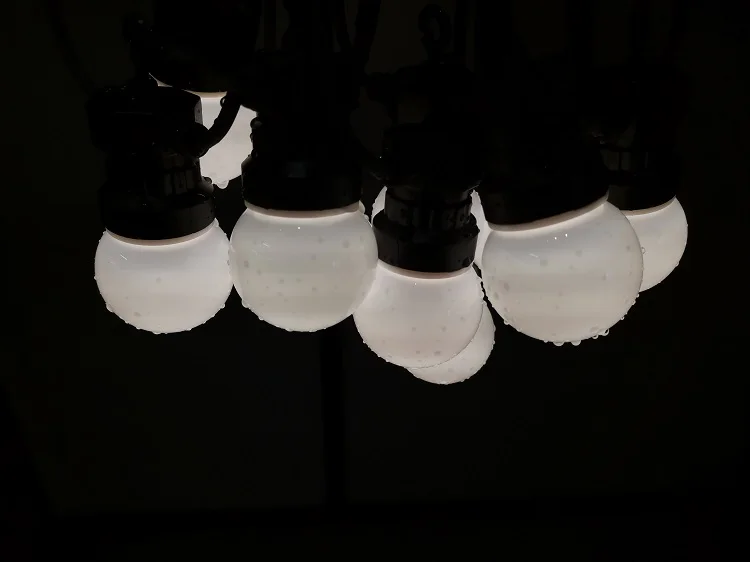 solar waterproof LED string light Outdoor Warm White Lights Garland G50 Bulbs Patio Wedding Christmas Decoration Lighting