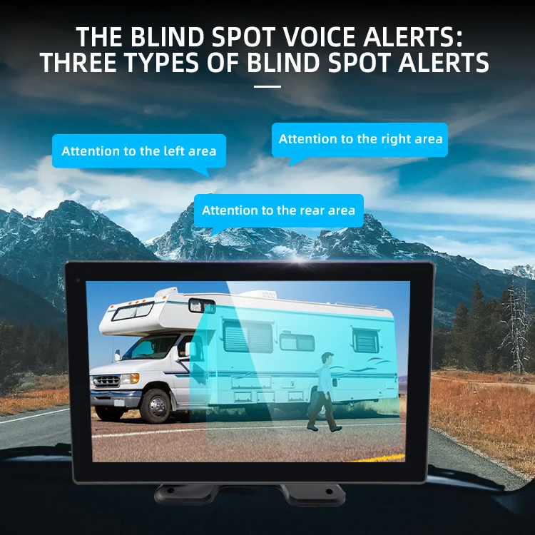 Wemaer BSD 10.1 Inch 4 Channel AHD Quad Monitor Video Recorder Reverse Rearview Camera for Truck Vehicle School Bus details