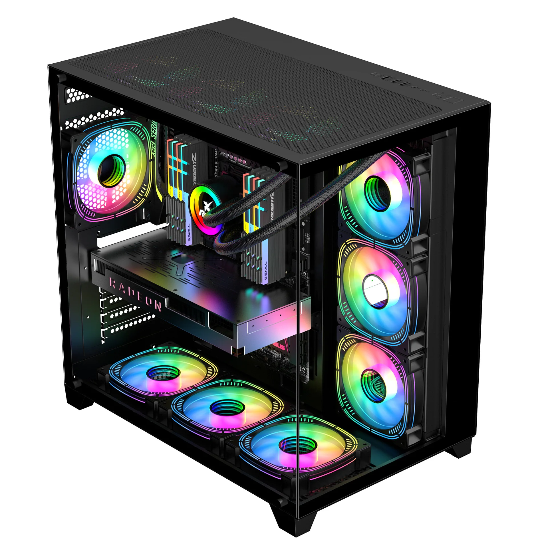 2026 Best Selling Empty Customization Modern Desktop Gamer PC Computer USB3.0 PC Chassis aperçu 3