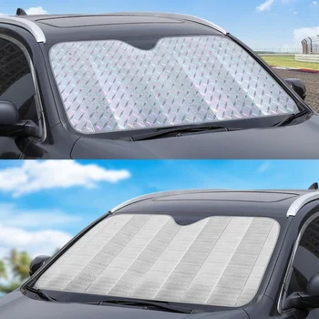 ODM Custom Car Sunshades Foldable Reflect Uv Rays Printing Promotion Side Front Window Car Sun Shade Real Sunshade