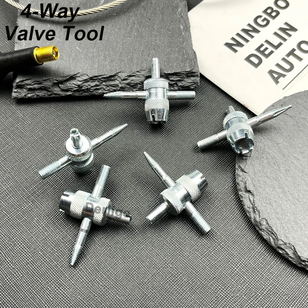 thumbnail image 2 of Tyre Valve Remover Valve Repair With Double And Single Head Valve Core, 1 X 4-Way Valve Core Tool, 10 X Tyre Valve Caps, 20 X Valve Core MYY – Buy The Best 2 of 14