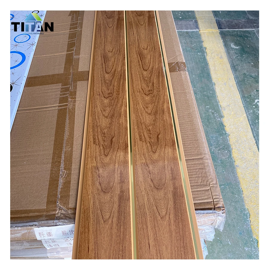 Modern Style Multi Wood Grain Designs Laminated False Sky PVC Ceiling in China