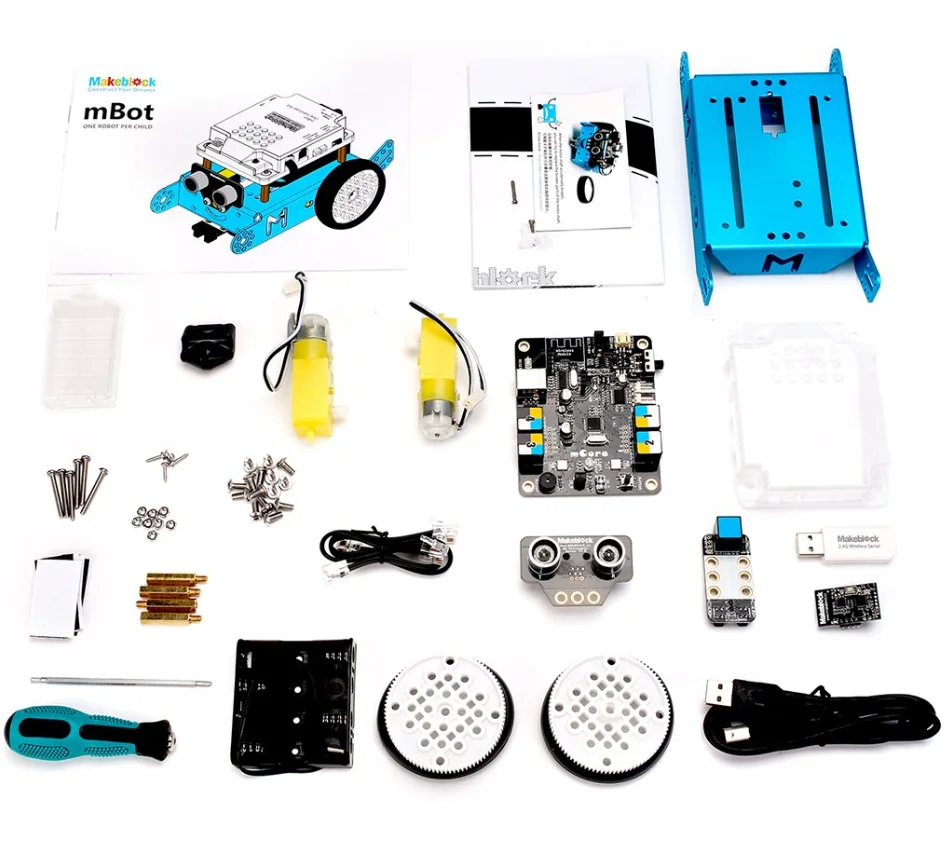 Newest Makeblock Mbot V1.1 Programmable Kids Toys Educational Birthday Gift Scratch 2.0  DIY Smart Robot Car Kit