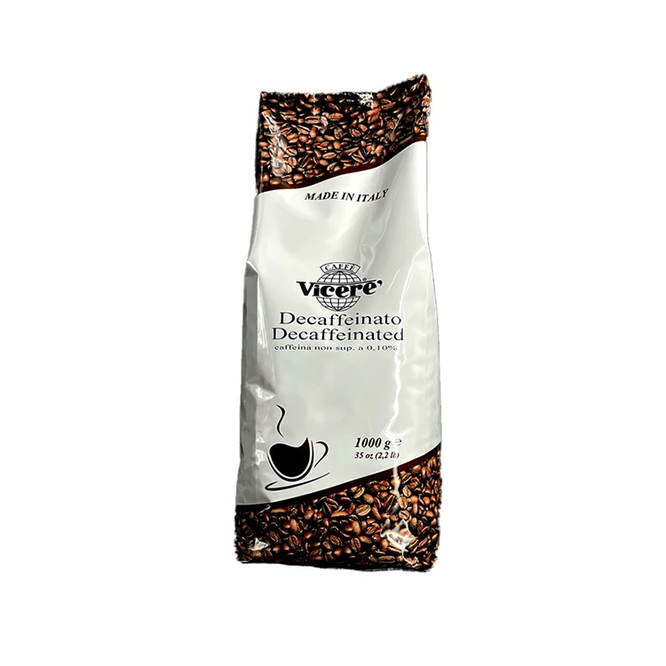 Professional OEM Service Italian Roasted Decaffeinated Coffee Beans In Bags Wholesale