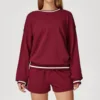 Red Sweatshirt&Shorts