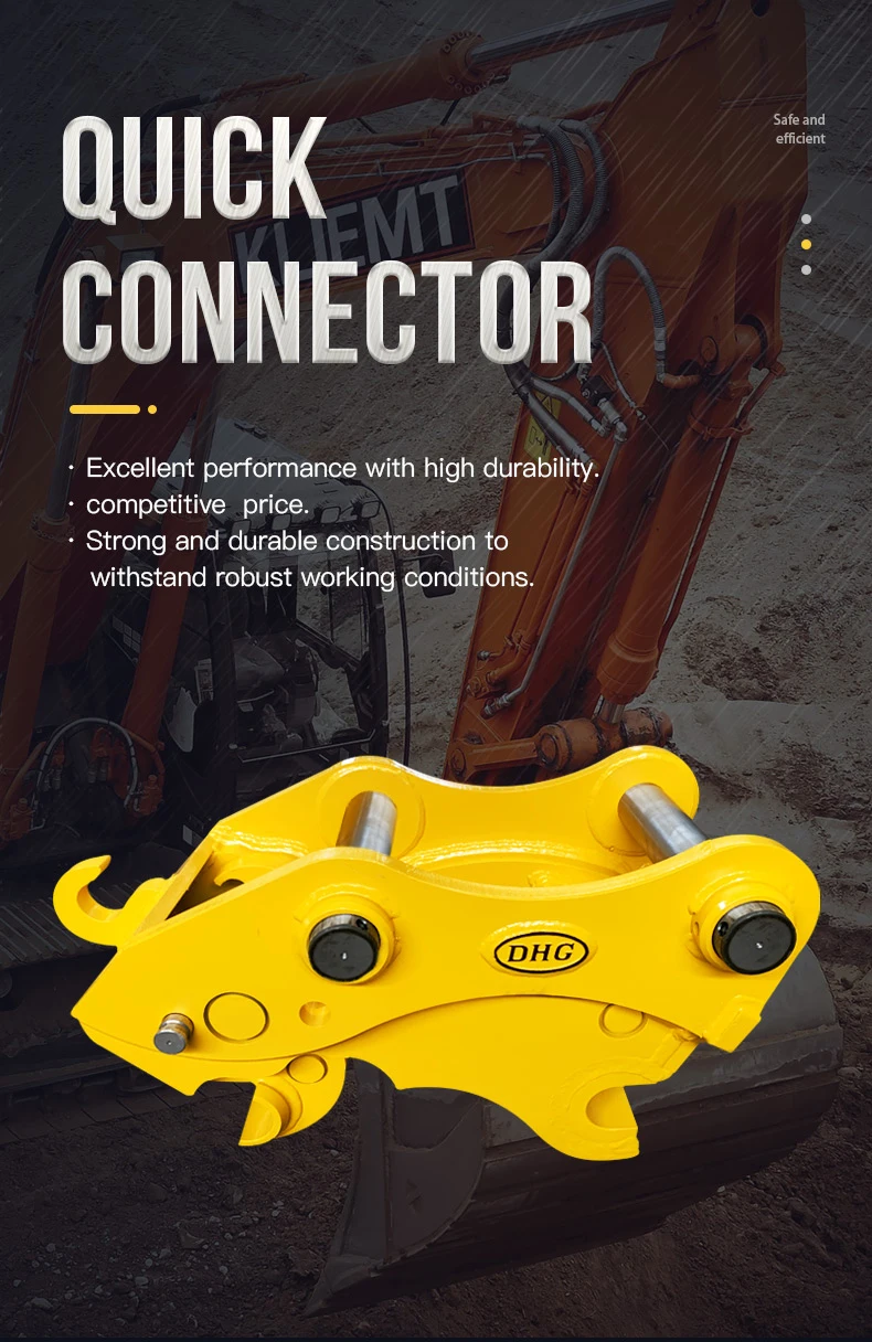 Double Locking Excavator Quick Hitch Coupler Quick Attach Hitch