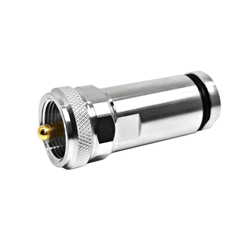 Factory PL259 UHF Male Macho Plug Connector Clamp Screw for LMR300 5D-FB RG6 CNT300 Cable RF Coax Coaxial Connectors in Stock
