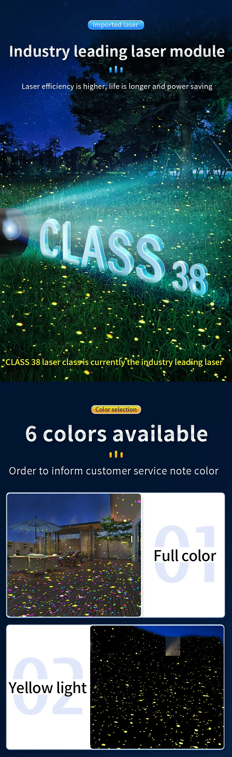 发光二极管动态五线灯防水萤火虫激光投影仪景观照明圣诞装饰品花园E27 IP65白色