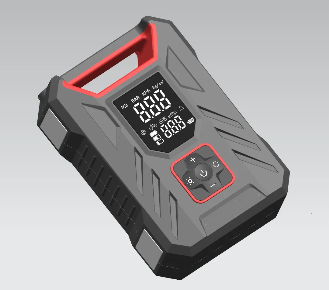 Car Jump Starter Tyre Inflator Petrol and Diesel Engines Battery Booster  Maximum Pressure 150 PSI Emergency Power Supply