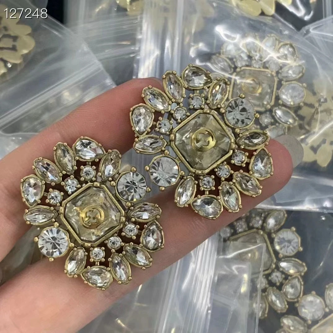 Fashion Jewelry Gg Cc Earrings Brass Jewelry High Quality New