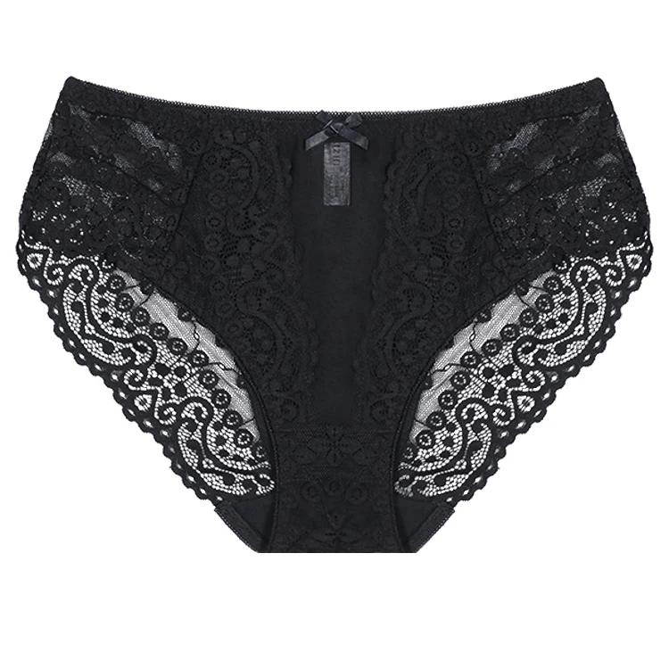 Bragas de cintura media para chica joven, ropa interior Sexy de