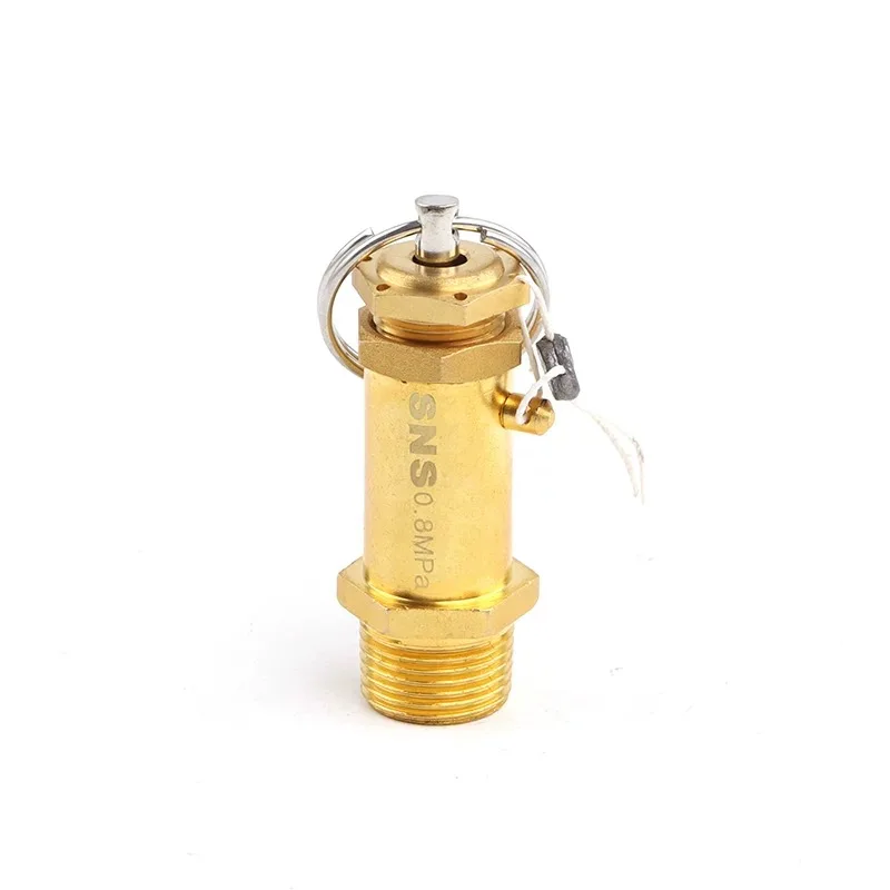 Standard Quality Spring Type Brass Gas Safety Valve for Air Compressor Exhaust Valve Pressure Relief Valve